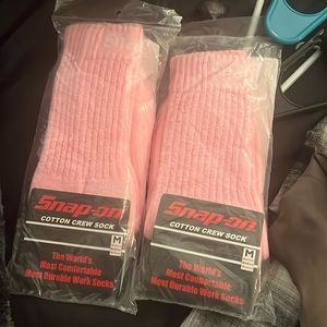 Two pairs of snap on crew socks